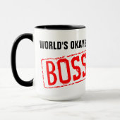 's Werelds Okayest Boss Coffee Mok (Links)