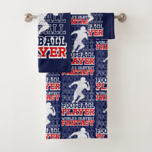 's Werelds Okayest Fantasy Football Player USA Col Bad Handdoek