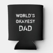 's Werelds Okayest Pap koelbox Vaders Dag cadeau Blikjeskoeler (Achterkant)