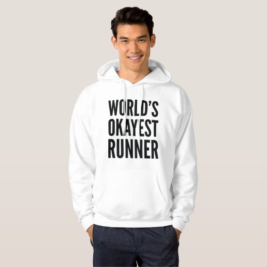 's Werelds Okayest Runner Hoodie (Voorkant volledig)