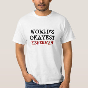's Werelds Okayest vissers in shirt   