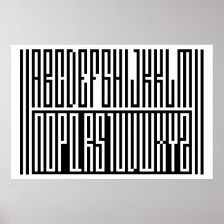 SA.0294 - Alphabeth Extra Groot Poster