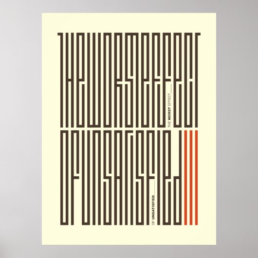 SA.0294 - het ergste effect van ontevreden Poster (Voorkant)