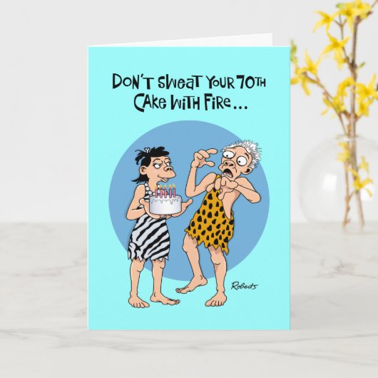 Sa 70e carte d'anniversaire (Fleur jaune)