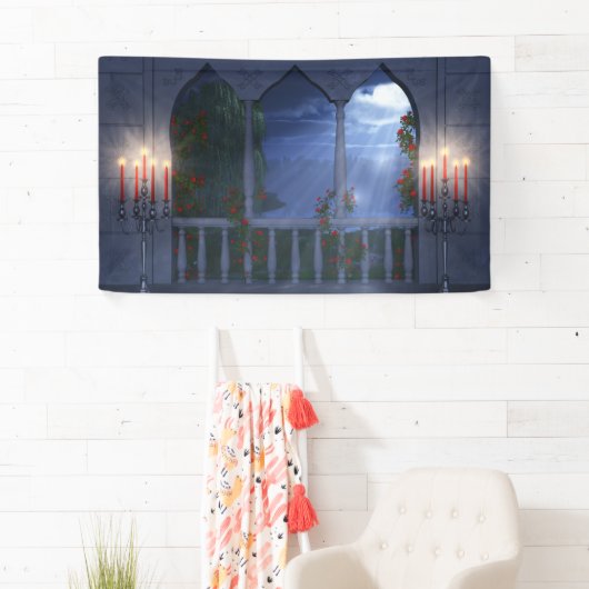 Sa bannière Silver Mantle (En situation)