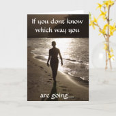 Sa carte de voeux de marche (Fleur jaune)