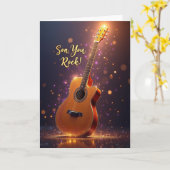 Sa Carte You Rock Guitar Sparkle (Fleur jaune)
