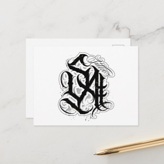 SA Chicano Letter Briefkaart (Voorkant / Achterkant in situ)