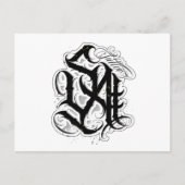 SA Chicano Letter Briefkaart (Voorkant)