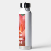 Sa Fille Rose Rose Love Bouteille d'eau isolée (Gym)