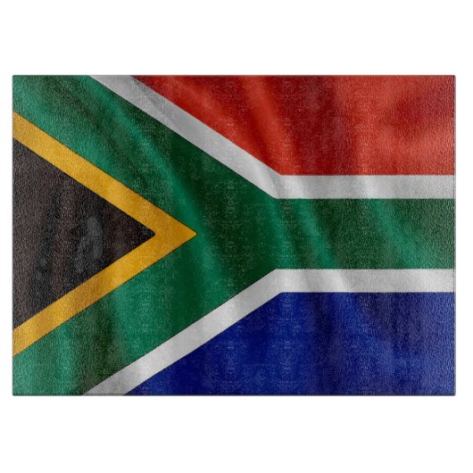 SA Flag Glas snijplank (Voorkant)