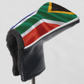 SA Flag Putter Golfheadcover (3/4 voorkant)