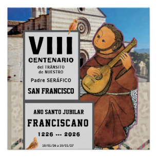 Sa Francisco de Assisi Glanzende Poster Perfect Poster