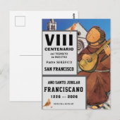 Sa  Francisco de Assisi Glossy Poster Briefkaart (Voorkant / Achterkant)