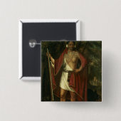 Sa Ga Yeath Qua Pieth Ton Vierkante Button 5,1 Cm (Voorkant /achterkant)