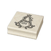 SA Monogram AS Monogram Rubber Ink Stamp Rubberstempel (Stempel)