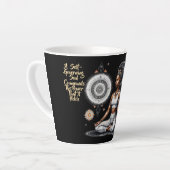 Sa Sagesse auto-gouverne Latte Mug (Angle gauche)