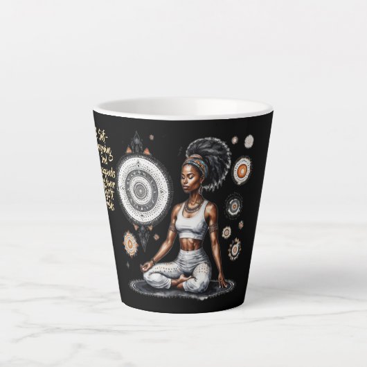 Sa Sagesse auto-gouverne Latte Mug (Devant)