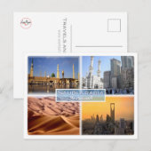 SA Saudi-Arabië - Moskee - Mecca - Rub Al Khali - Briefkaart (Voorkant / Achterkant)