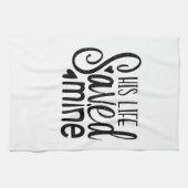 Sa Vie A Sauvé La Minière Serviette De Cuisine (Horizontal)