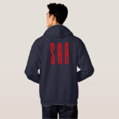 SAA Navy hoodie - Gepersonaliseerd (Achterkant volledig)