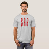 SAA witte T - Gepersonaliseerd T-shirt (Voorkant volledig)