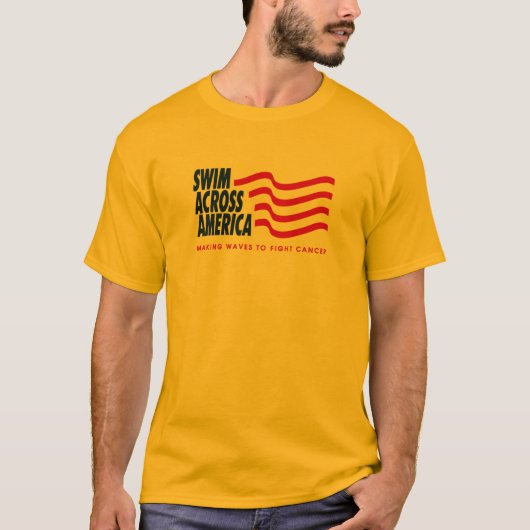 SAA yellow T - Gepersonaliseerd T-shirt (Voorkant)