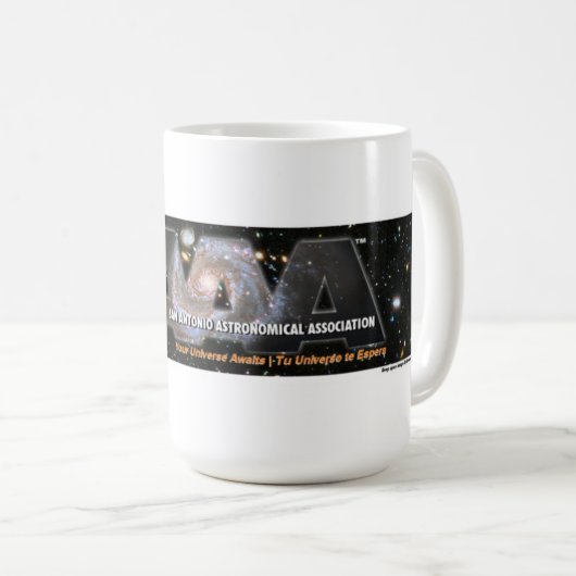 SAAA logo bumpersticker Koffiemok (Voorkant rechts)