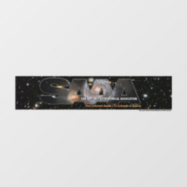 SAAA logo large window cling Raamsticker