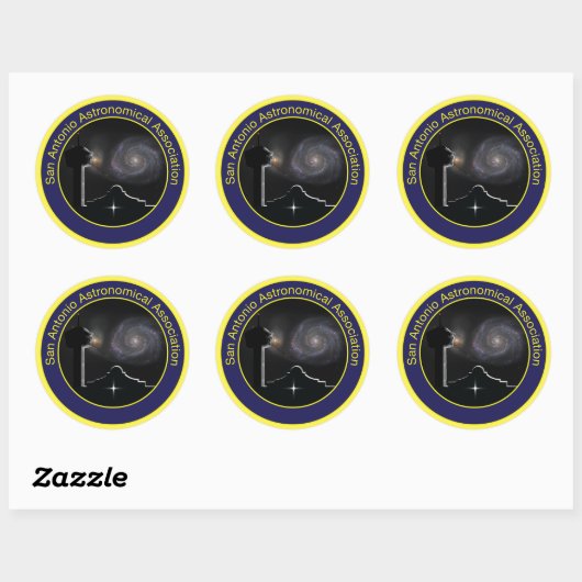 SAAA logo muurstickers Ronde Sticker (Vel)