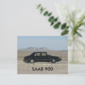 SAAB 900 BRIEFKAART (Staand voorkant)