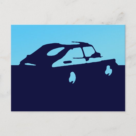 Saab 900 SPG/Aero - Lt blauw op donker briefkaart (Voorkant)
