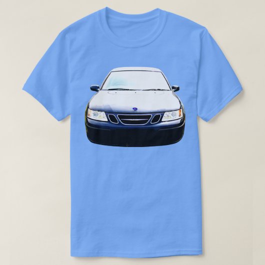 Saab 93 OG 1e generatie klassiek hoog contrast T-shirt (Design voorkant)