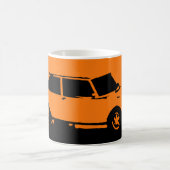 Saab 99 Turbo mug - Orange sur foncé (Centre)