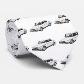 Saab 99 wit stropdas (Opgerold)