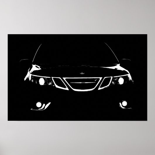 Saab 9-3 Aero Poster (Voorkant)