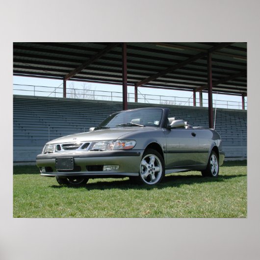 Saab 9-3 Converteerbaar Poster (Voorkant)