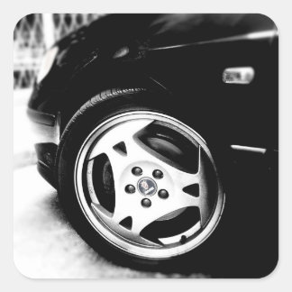 Saab Aero (klingon) wiel Vierkante Sticker