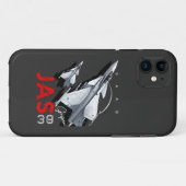 Saab JAS39 Gripen Zweeds Fighterjet Vliegtuig Case-Mate iPhone Case (Achterkant (horizontaal))