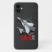 Saab JAS39 Gripen Zweeds Fighterjet Vliegtuig Case-Mate iPhone Case (Achterkant)