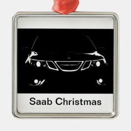 Saab Kerstmis Metalen Ornament