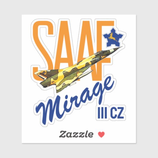 SAAF MIRAGE III CZ STICKER (Vel)
