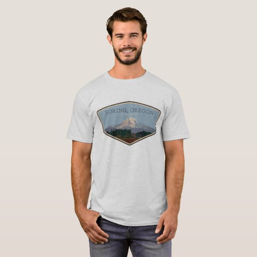 Saai, Oregon | Mt Hood Mannen T-shirt (Voorkant volledig)