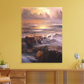 Saakkapens Serie - 1/3 Canvas Afdruk (Insitu (Woonkamer))