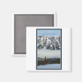 Saalbach - Valley Fog Magneet (Voorkant / Achterkant)