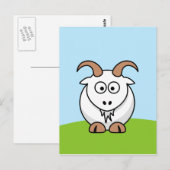 Saanen Goat Briefkaart (Voorkant / Achterkant)
