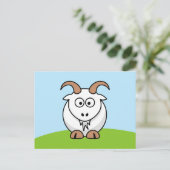 Saanen Goat Briefkaart (Staand voorkant)