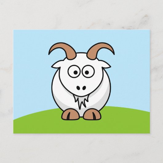 Saanen Goat Briefkaart (Voorkant)