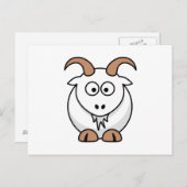 Saanen Goat Briefkaart (Voorkant / Achterkant)