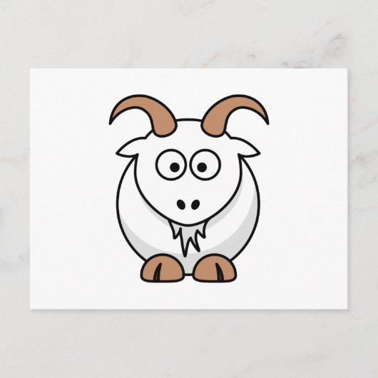 Saanen Goat Briefkaart (Voorkant)
